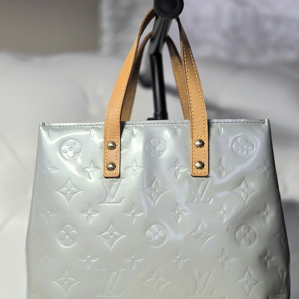 Louis Vuitton Silver Monogram Tote Bag Small.